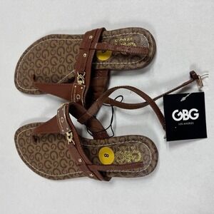 GBG Los Angeles Women's Flat Sandals - Size 8 - NEW